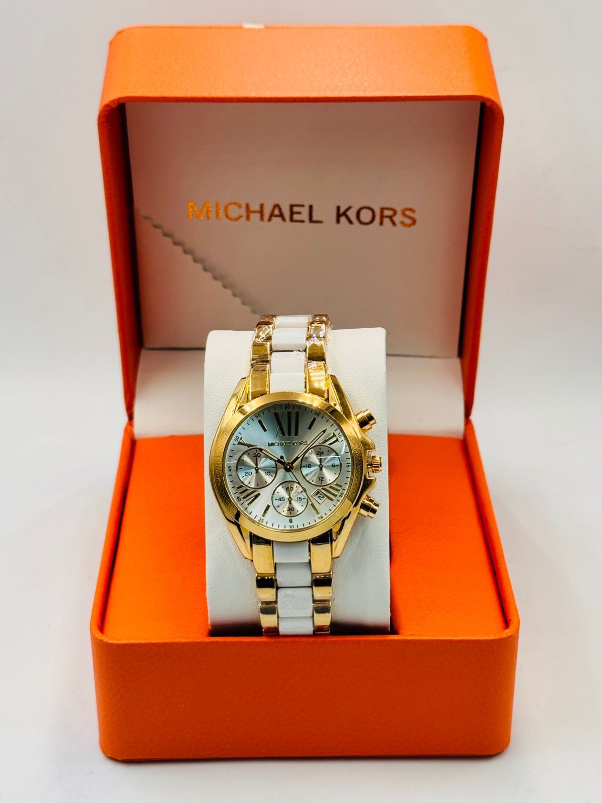 Michael Kors Women’s Chronograph Watch Luxury Stainless Steel Designer Wristwatch