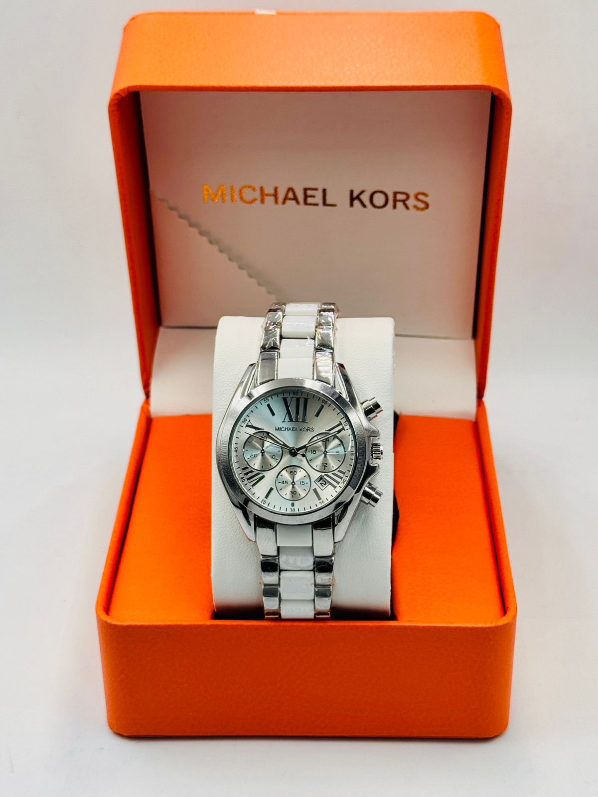 Michael Kors Women’s Chronograph Watch Luxury Stainless Steel Designer Wristwatch