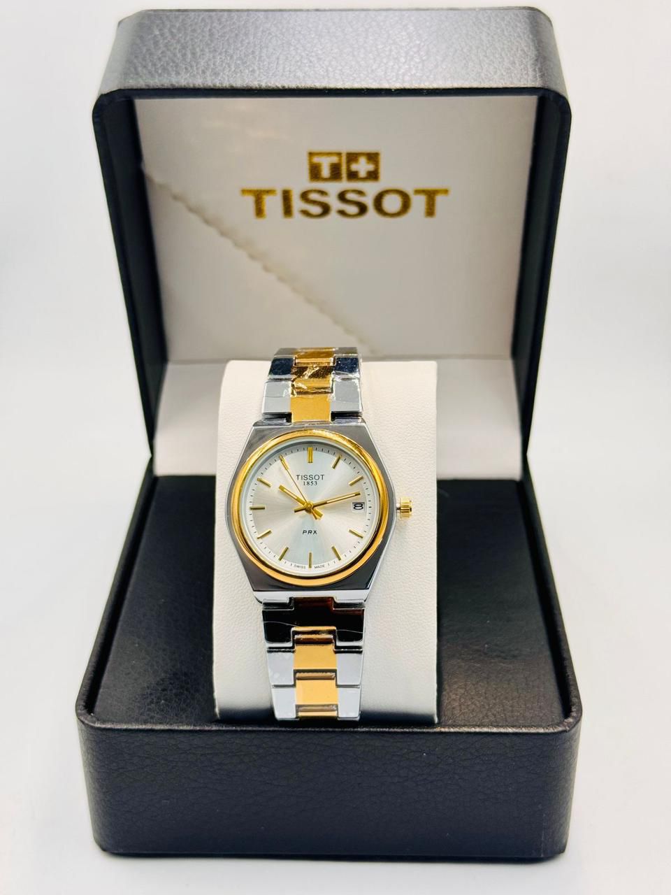 Tissot Women’s Luxury Watch Stainless Steel Two Tone Designer Wristwatch