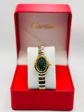 Elegant Cartier Style Oval Green Dial Women’s Watch