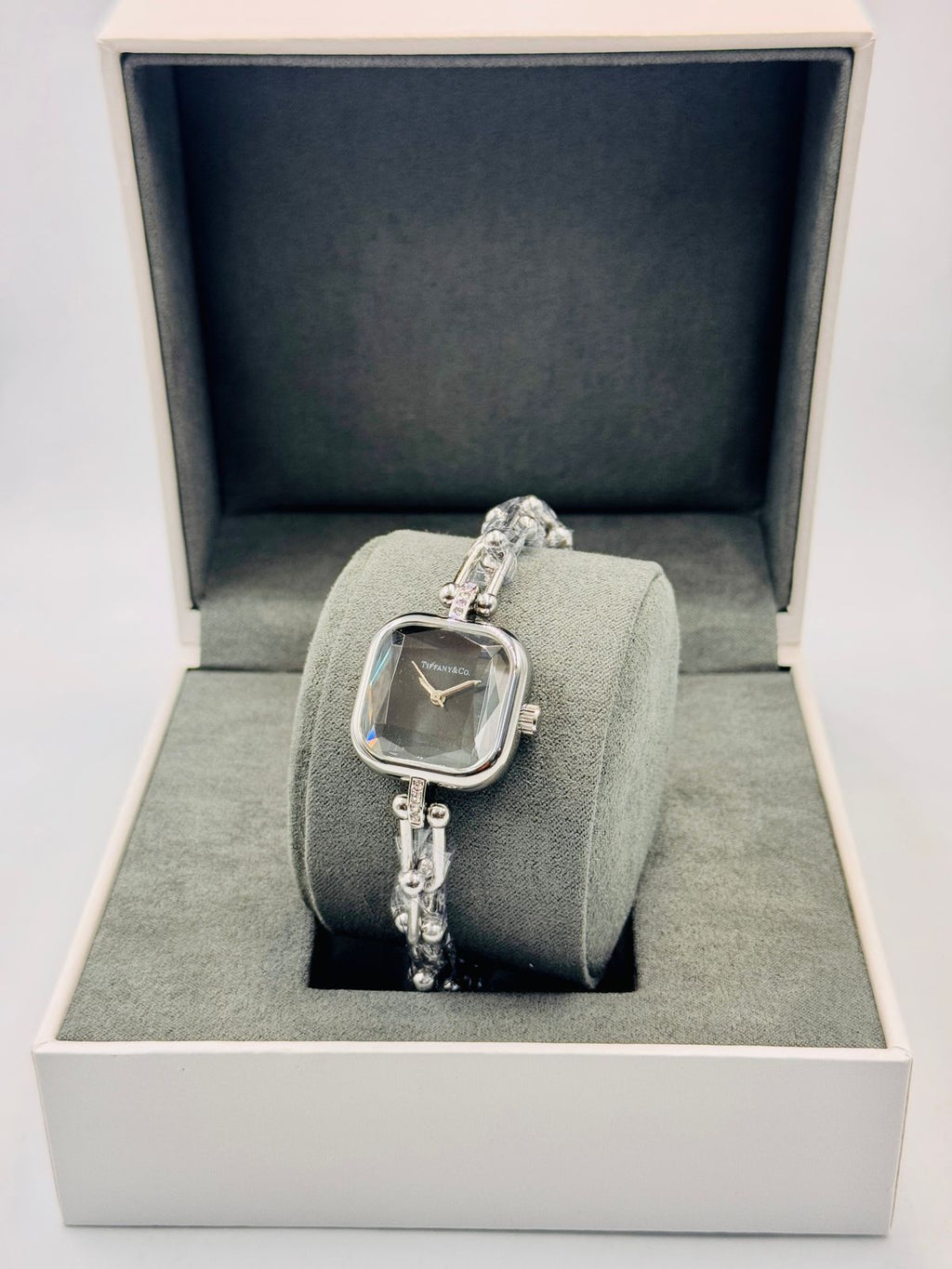 Tiffany & Co Style Square Dial Watch for Women