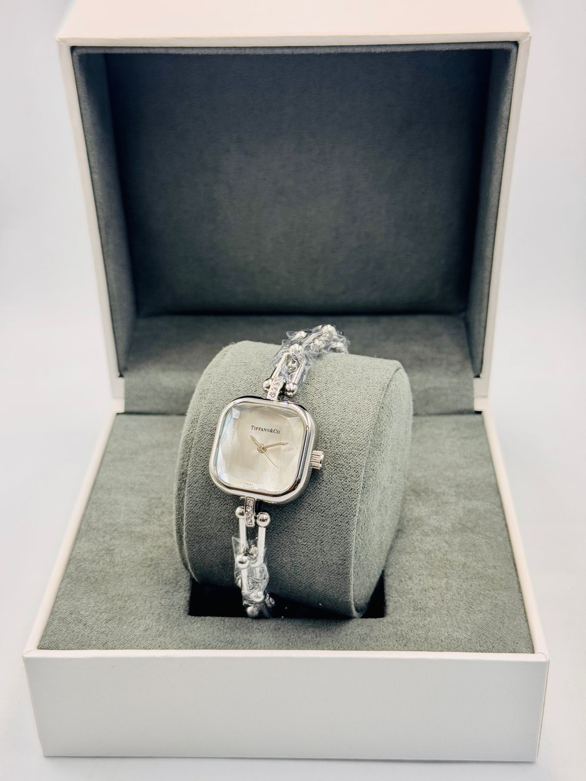 Tiffany & Co Style Square Dial Watch for Women