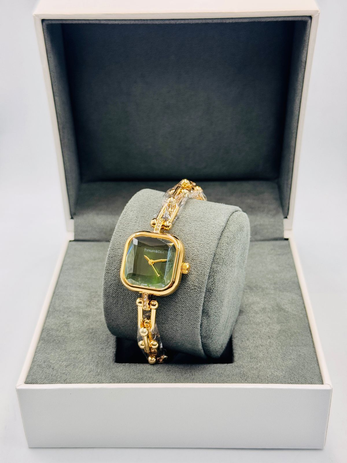 Tiffany & Co Style Square Dial Watch for Women