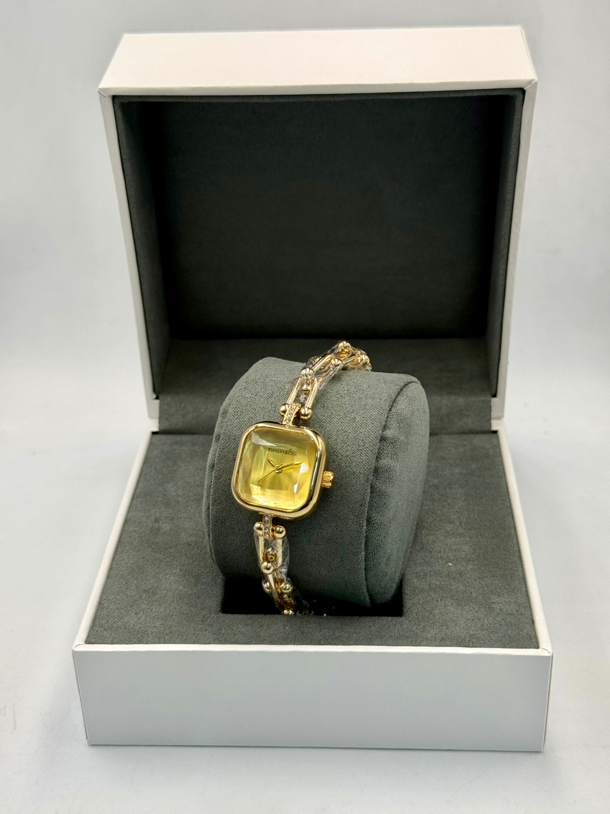 Tiffany & Co Style Square Dial Watch for Women