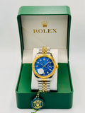 Rolex Datejust Style Two Tone Men's Wrist Watch
