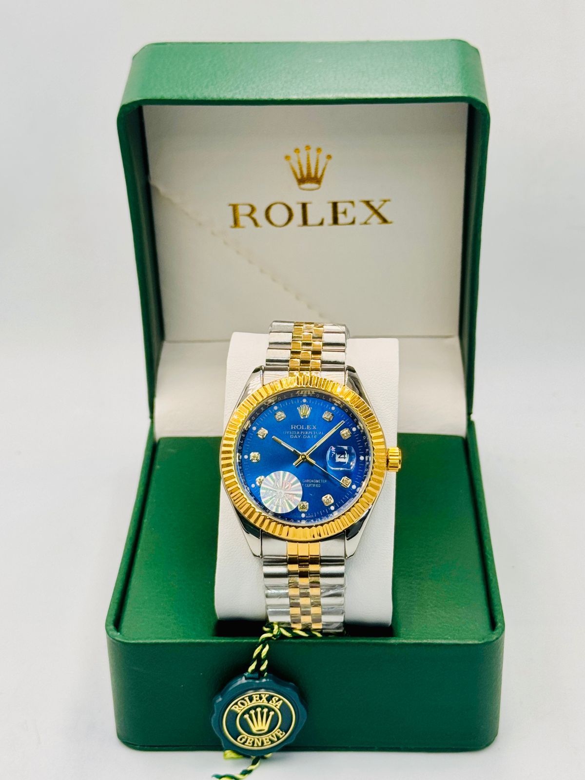 Rolex Datejust Style Two Tone Men's Wrist Watch