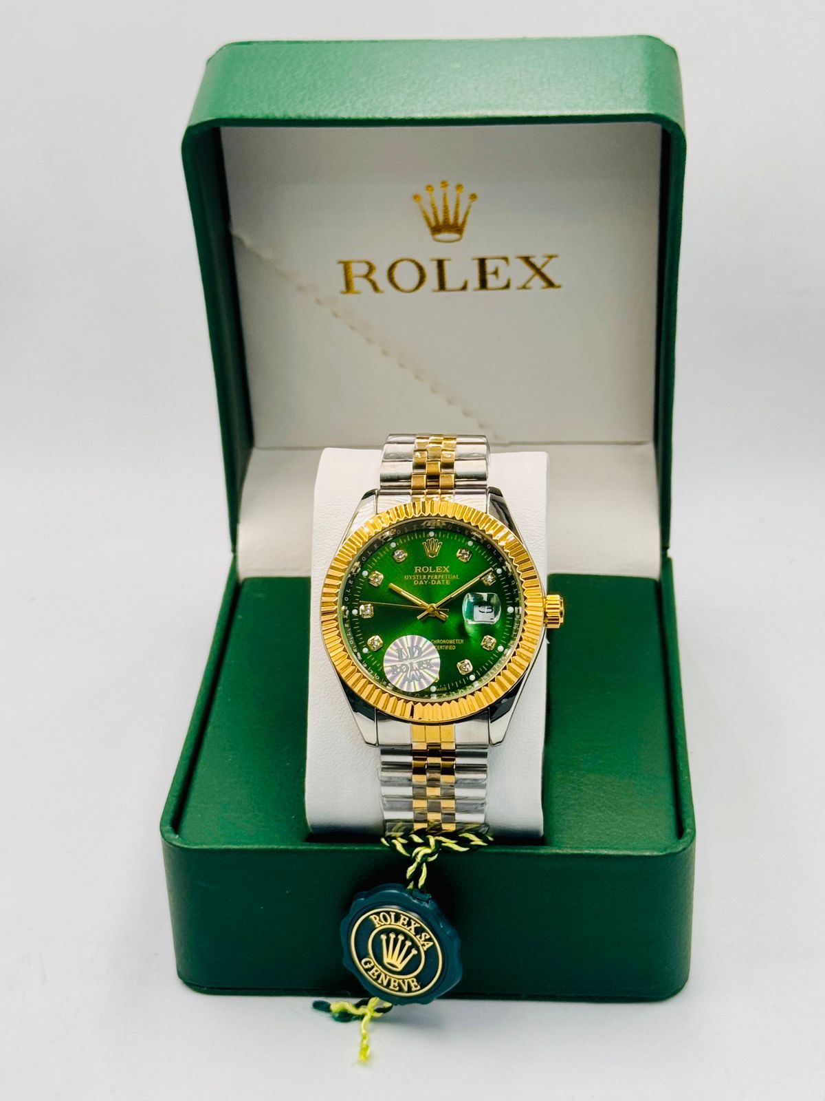 Rolex Datejust Style Two Tone Men's Wrist Watch